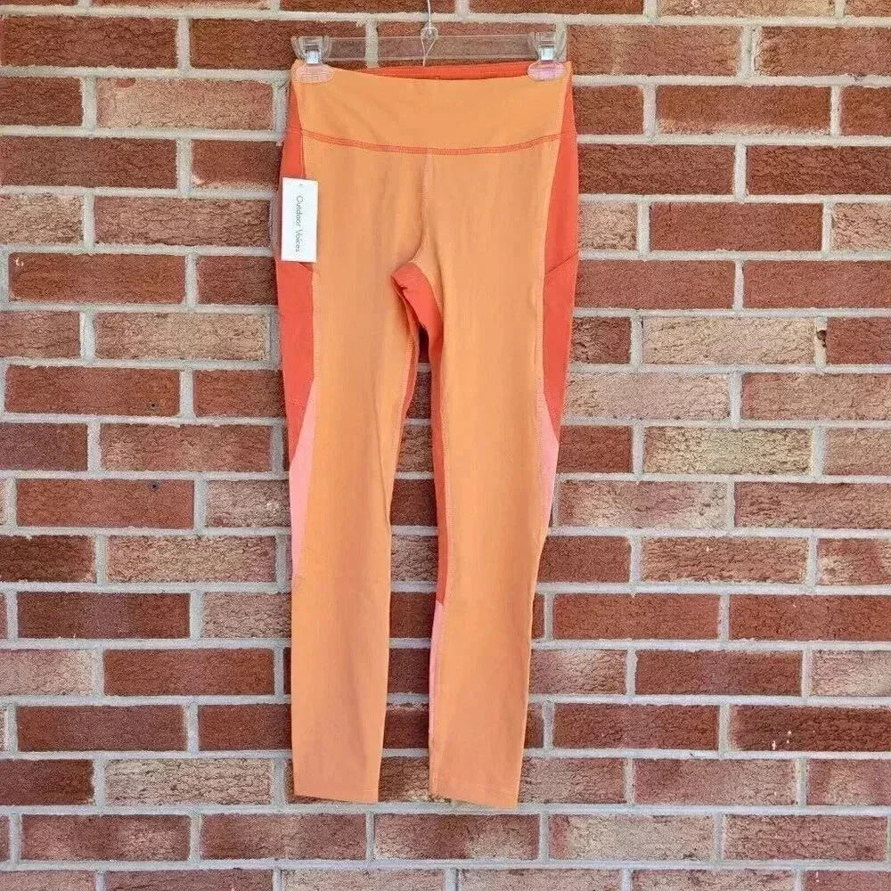 Outdoor Voices Zoom 7/8 Leggings Women's Size Small New with Tags Orange